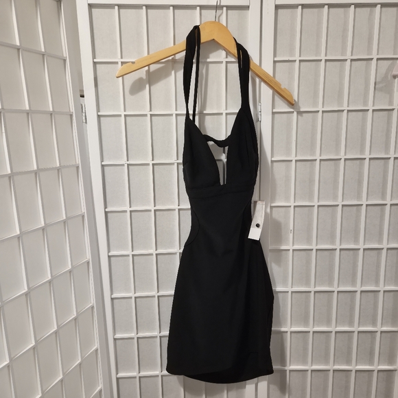 Tobi Dresses & Skirts - Tobi Black Halter Neck Dress NWT Sz S